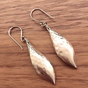 $350 John Hardy sterling silver wave earrings